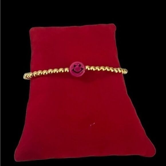 BRACELET HAPPY Beaded with elastic closure …can be customized w color and fit - Picture 5 of 7